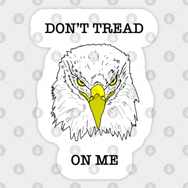 Don’t Tread On Me Eagle Sticker by Aeriskate